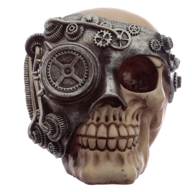 Steampunk-Totenkopf-Wohnaccessoire