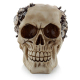Wohnaccessoire im Steam-Punk-Stil mit Totenkopf und Zahnrädern