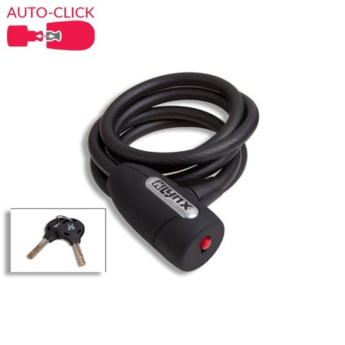 Smokelynx Spiral Cable Lock 150 cm Schwarzkunst-zertifiziert