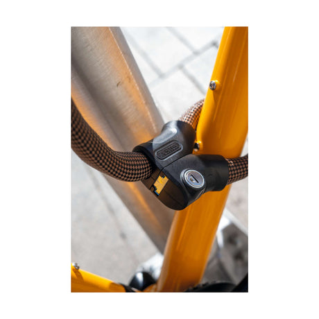 Abus Fahrradschloss Kettenschloss - Infinity Loop 1806 - Sicherheitsstufe 6 - Orange - 140 cm - geeignet für Elektrofahrräder und Cityfahrräder