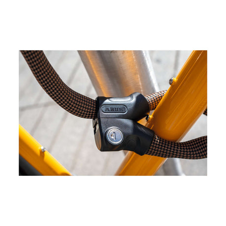Abus Fahrradschloss Kettenschloss - Infinity Loop 1806 - Sicherheitsstufe 6 - Orange - 140 cm - geeignet für Elektrofahrräder und Cityfahrräder