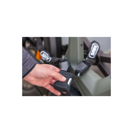 Abus Fahrradschloss Kettenschloss – Yardo Fingerprint 7807f – Sicherheitsstufe 8 – Schwarz – 85 cm – geeignet für Elektrofahrräder und Stadtfahrräder