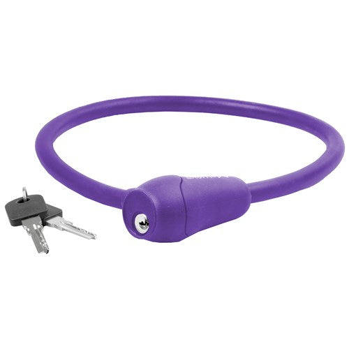M-Wave-Kabelschloss Silikon lila 60 cm12mm