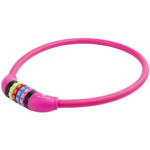 M-Wellennummern Kabelschloss Silikon Pink 65cm12mm