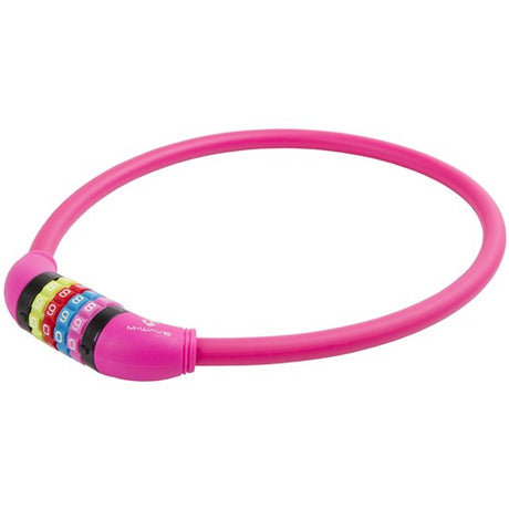 M-Wellennummern Kabelschloss Silikon Pink 65cm12mm