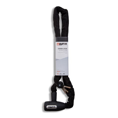 Luchskettenschloss 5,5 x 85 cm Black Cityline m