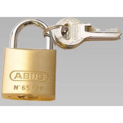 Abus hængelås 65 30 mm grå - 4 cm