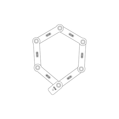 Abus Bordo Ugrip 5700 Red 80 cm Fietslot