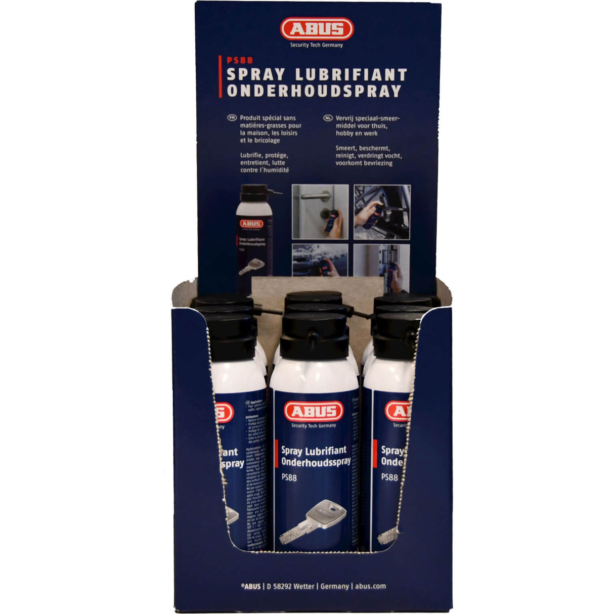 Abus Display vedligeholdelsesspray PS88 12 x 125 ml