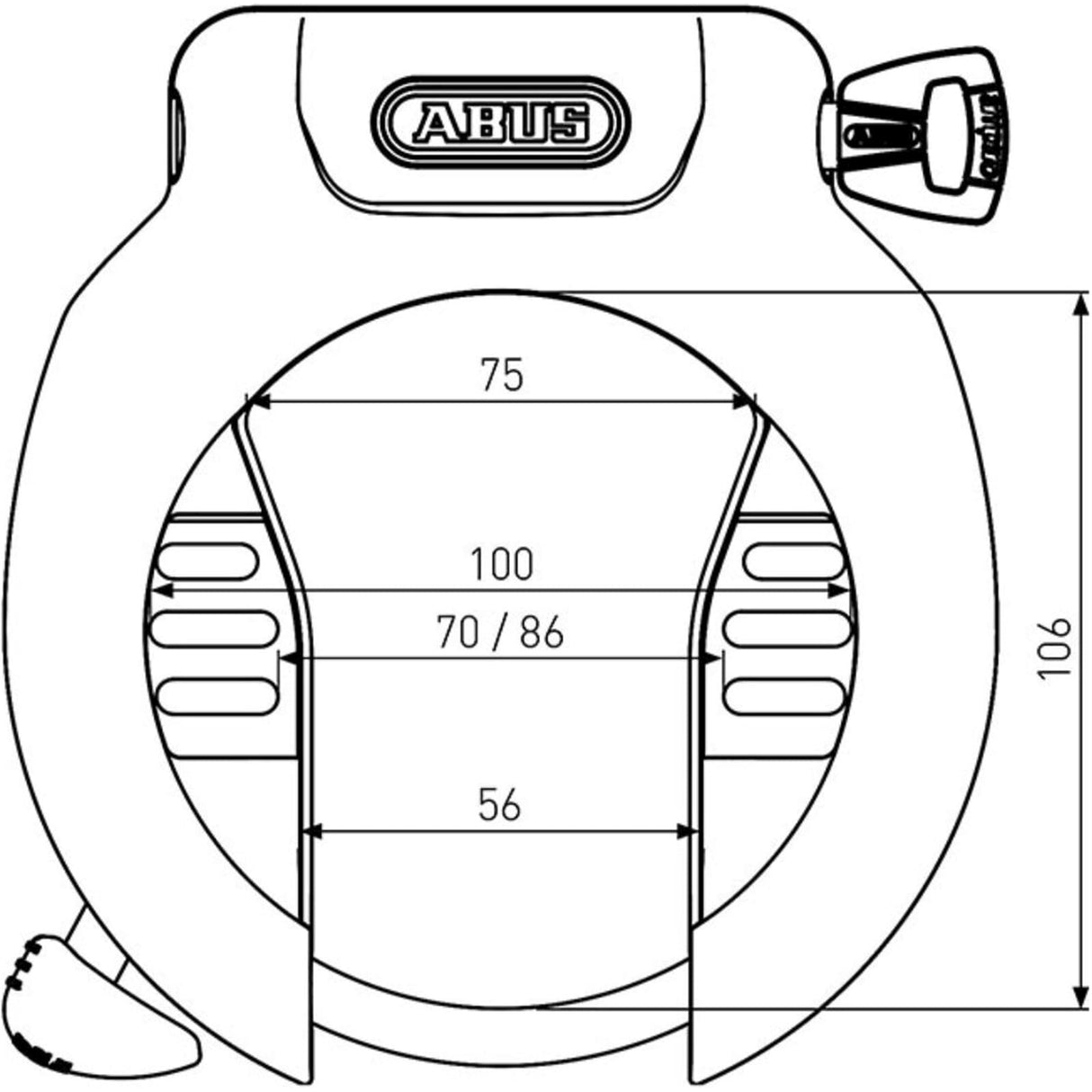 Abus pro amparo 4750s art2 negro