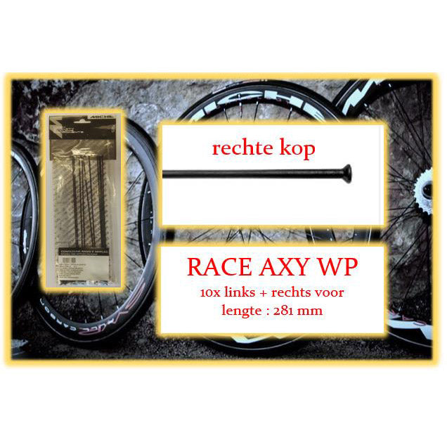 Miche Spaak + Nip. 10x lv + rv race axy wp