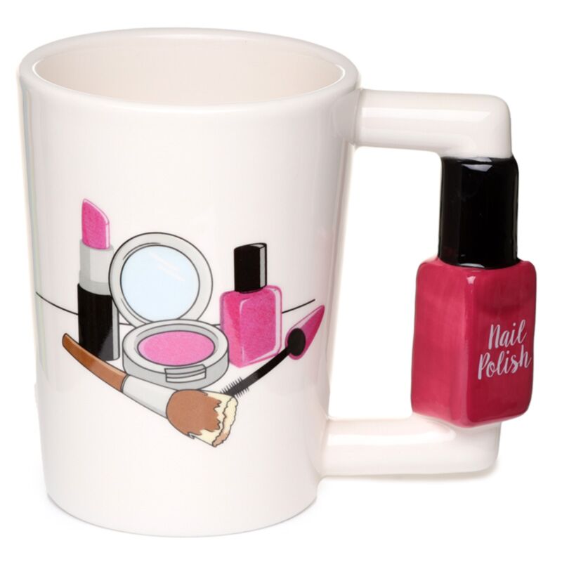Nagellack – Keramikbecher mit geformtem Griff