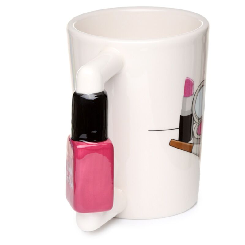 Nagellack – Keramikbecher mit geformtem Griff