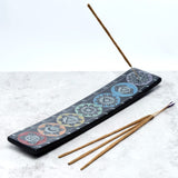 Chakra-Räucherstäbchenhalter aus Speckstein