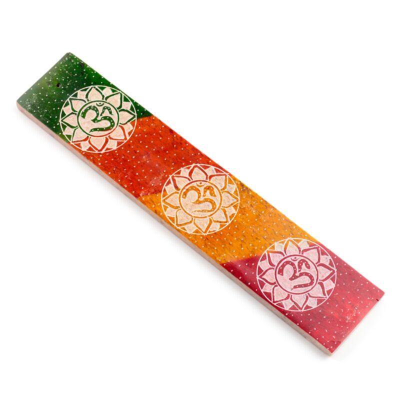 Räucherstäbchenhalter Om aus Speckstein