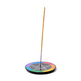Chakra-Pentagramm-Stern-Räucherstäbchenhalter aus Speckstein