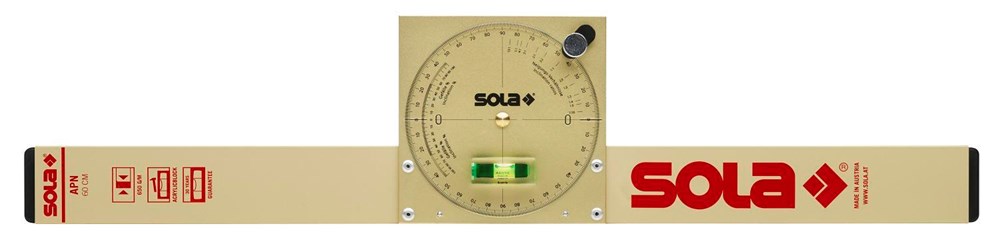 Sola Slope Wasserwaage APN60, 60 cm 360 g mit NP 121 Gold und Tasche – 01480701 – 01480701