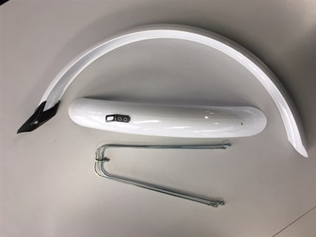 Eurofender setzen Kotflügel 24 Zoll 58 mm PVC Weiß