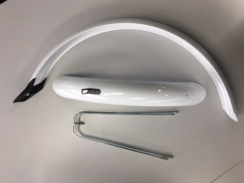 Eurofender setzen Kotflügel 24 Zoll 58 mm PVC Weiß