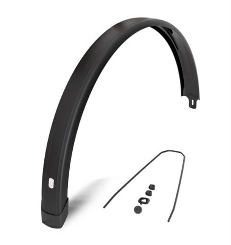 Eurofender Kotflügel hinten Tempo quadratisch 28 Zoll 65m - schwarz