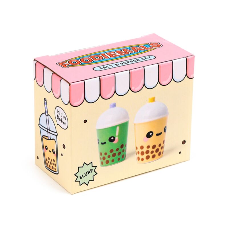 Boba Matcha Bubble Tea Foodiemals Salz- und Pfefferstreuer