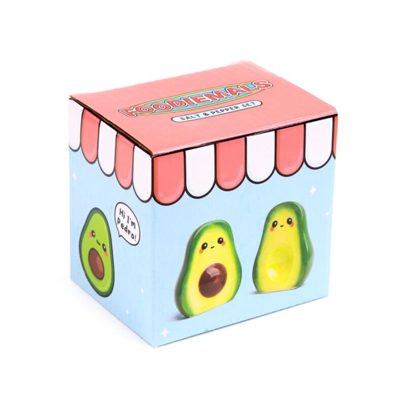 Pedro, der Avocado-Salz- und Pfefferstreuer von Foodiemals