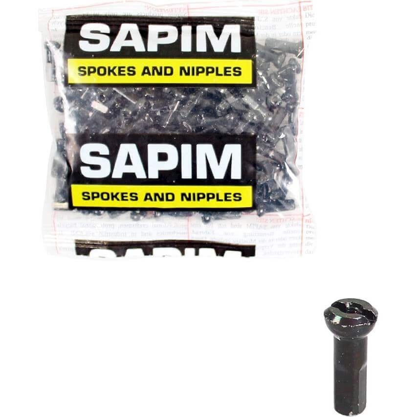 Sapim Spaak nipple SP13 rim 14 Black Bag (100 pieces)