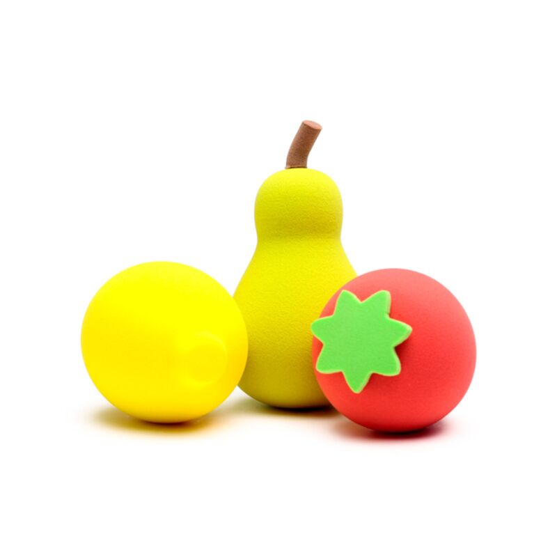 Sommerfrucht-Set mit 3 Make-up-Schwämmen