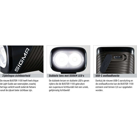 Beleuchtungsset Sigma Buster 1100 USB + Buster RL 150 Flash USB