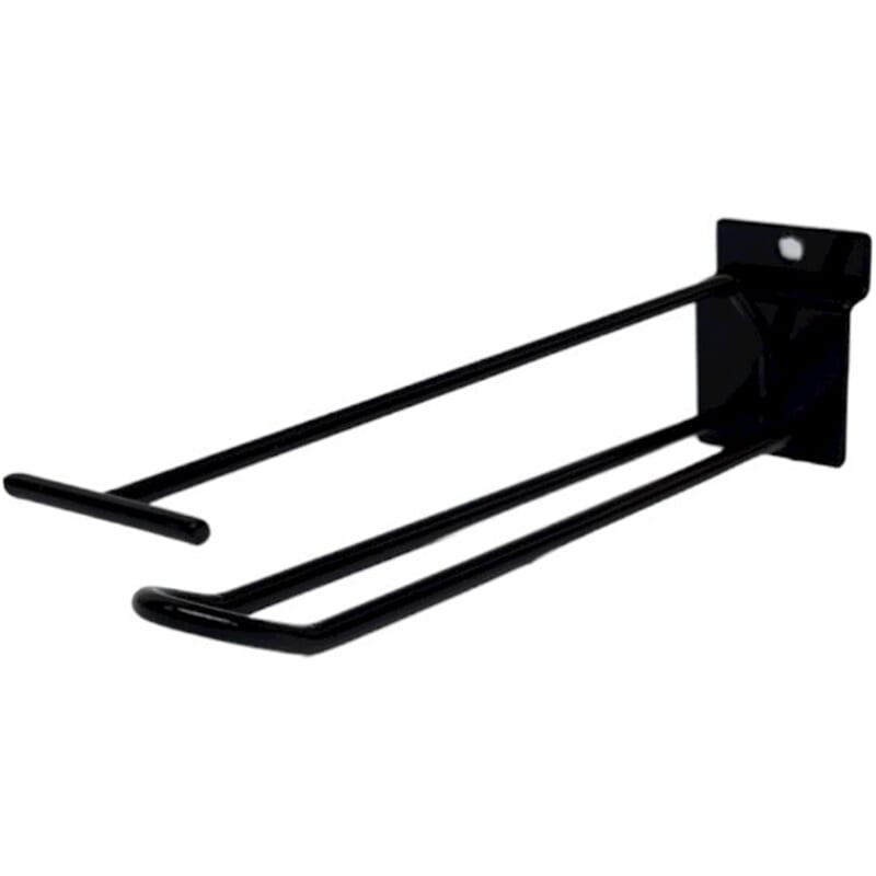 Lame Wall Double Hook 20 cm mit Preisspannung schwarz