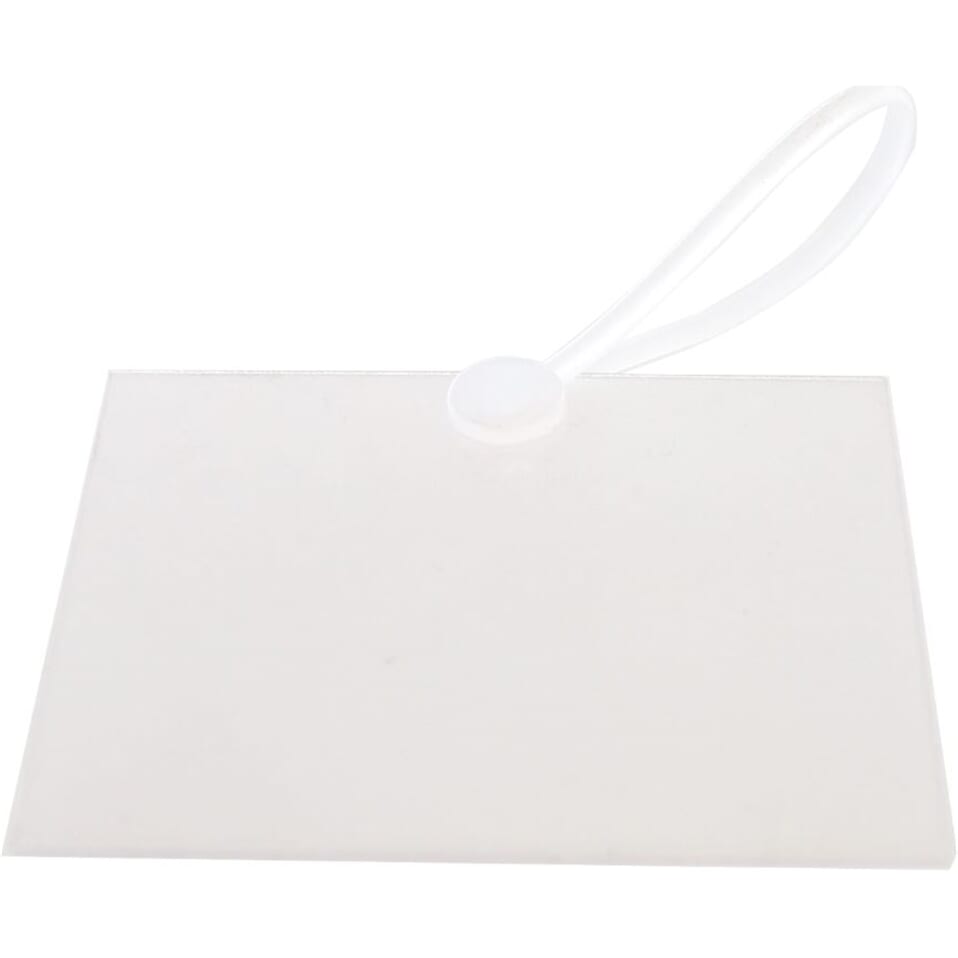 Preiskartenhalter mit Schlaufe - 6x5 cm (10)
