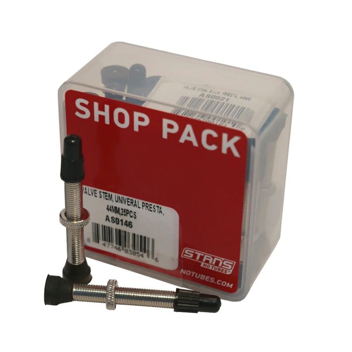 Stans Stan's Ventilschaft (Shop-Packung – 25 Stück) – Universal, Presta – 44 mm