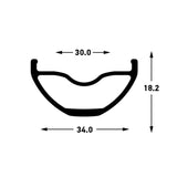 Stan's Flow S2 Vorderrad – 29'' – 15x110 TA – 6-Loch – Grau