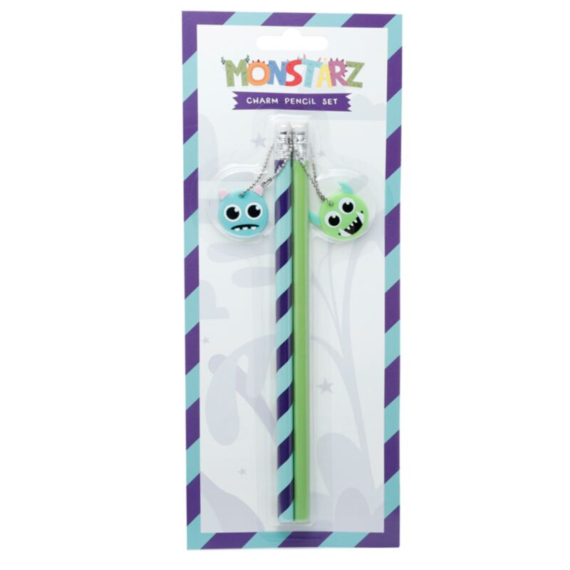 Set mit 2 PVC-Anhängern Bleistift – Monsterz Monster