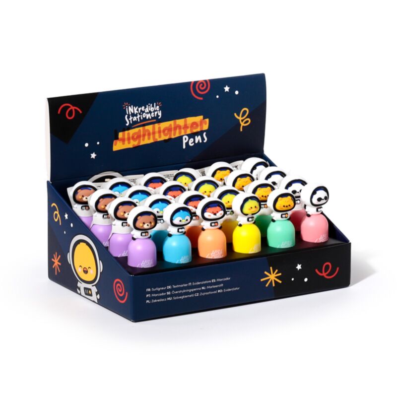 Textmarker „Space Team“ (6 Farben)