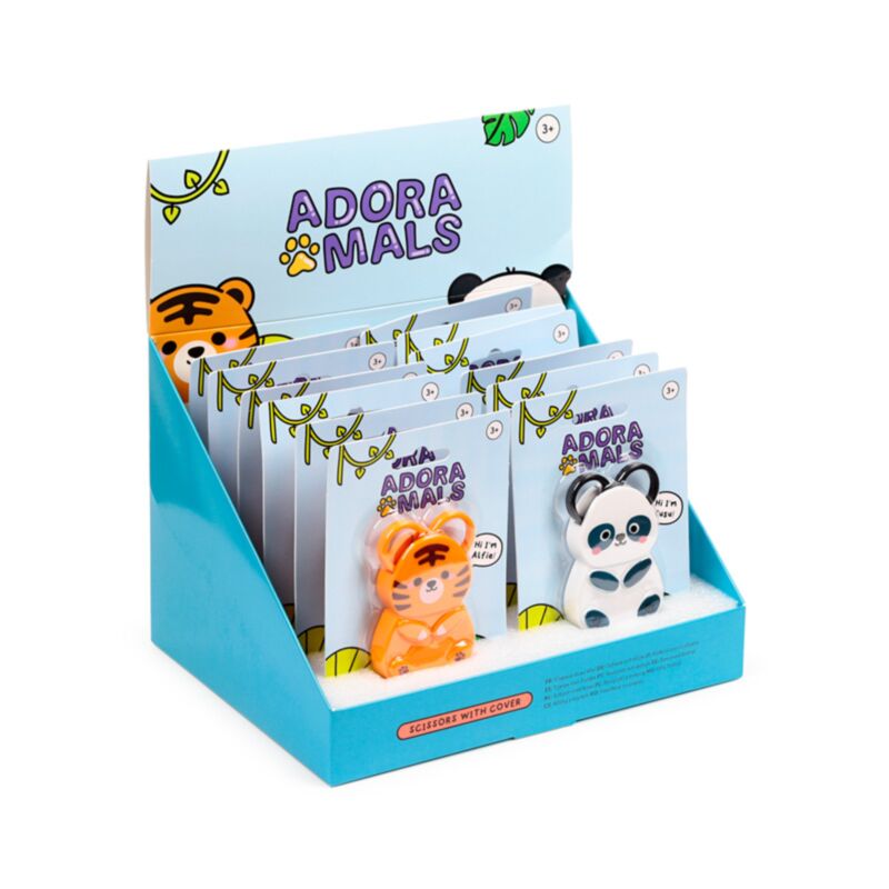 Adoramals Wildtiere Kinderschere im Magnethalter