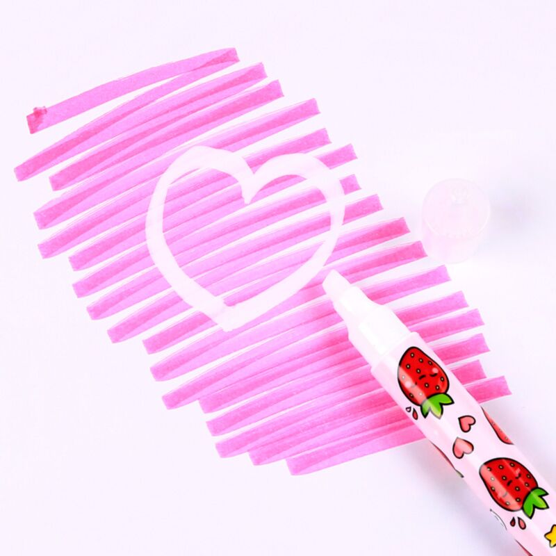Foodiemals Fruit radierbarer Textmarker im 6er-Set mit duftender Tinte