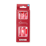 Amore Herz-Pop-Top-Textmarker-Set mit 3 Stück