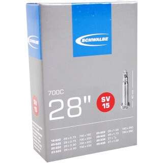 Schwalbe Innenrohr DV15 28 Zoll Rennen 18 25-622 DV 40 mm