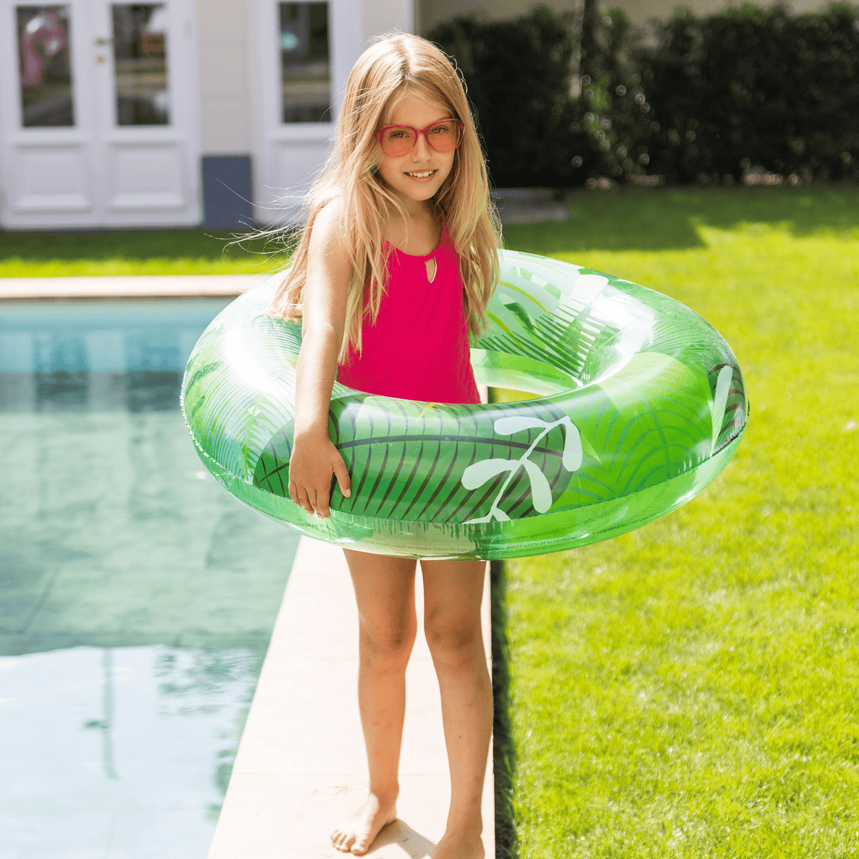 Tropischer Traum | grünes Schwimmbad ø 90 cm