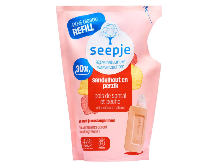 Seepje-Nachfüllung – Weichspüler – Sandelholz und Pfirsich