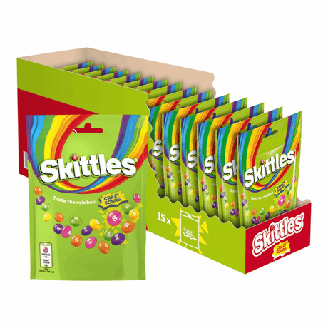 Skittles Crazy Sours Standbeutel (15x 152gr)