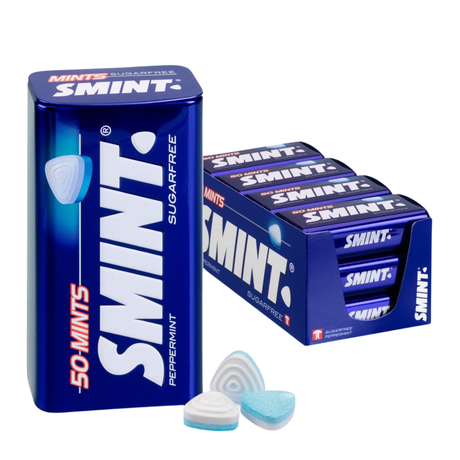 Smint XL Pfefferminze – Frischmacher – zuckerfrei – 1x12 Stück