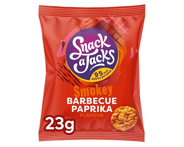 Snack a jacks barbecue paprika (8x 23gr)