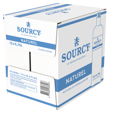 Sourcy Blue Mineralwasser Naturglas (12x75cl)