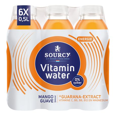 Sourcy Vitaminwasser Mango Guave Energie (6x 50cl)