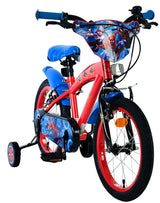 Spiderman Spider-Man Kinderfahrrad – Jungen – 16 Zoll – Blau Rot – Zwei Handbremsen