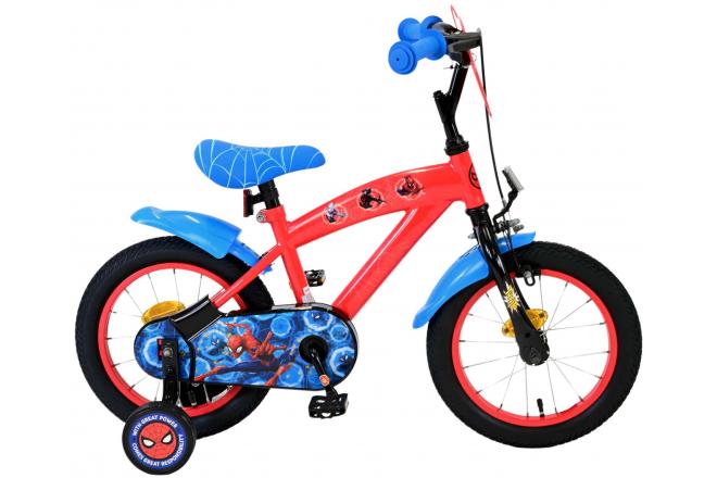 Spiderman Spider-Man Kinderfiets Jongens 14 inch Rood Blauw