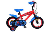 Spiderman Ultimate Spider-Mann Kanner Bike Boys 12 Zoll bloe rout zwou Hand Bremsen