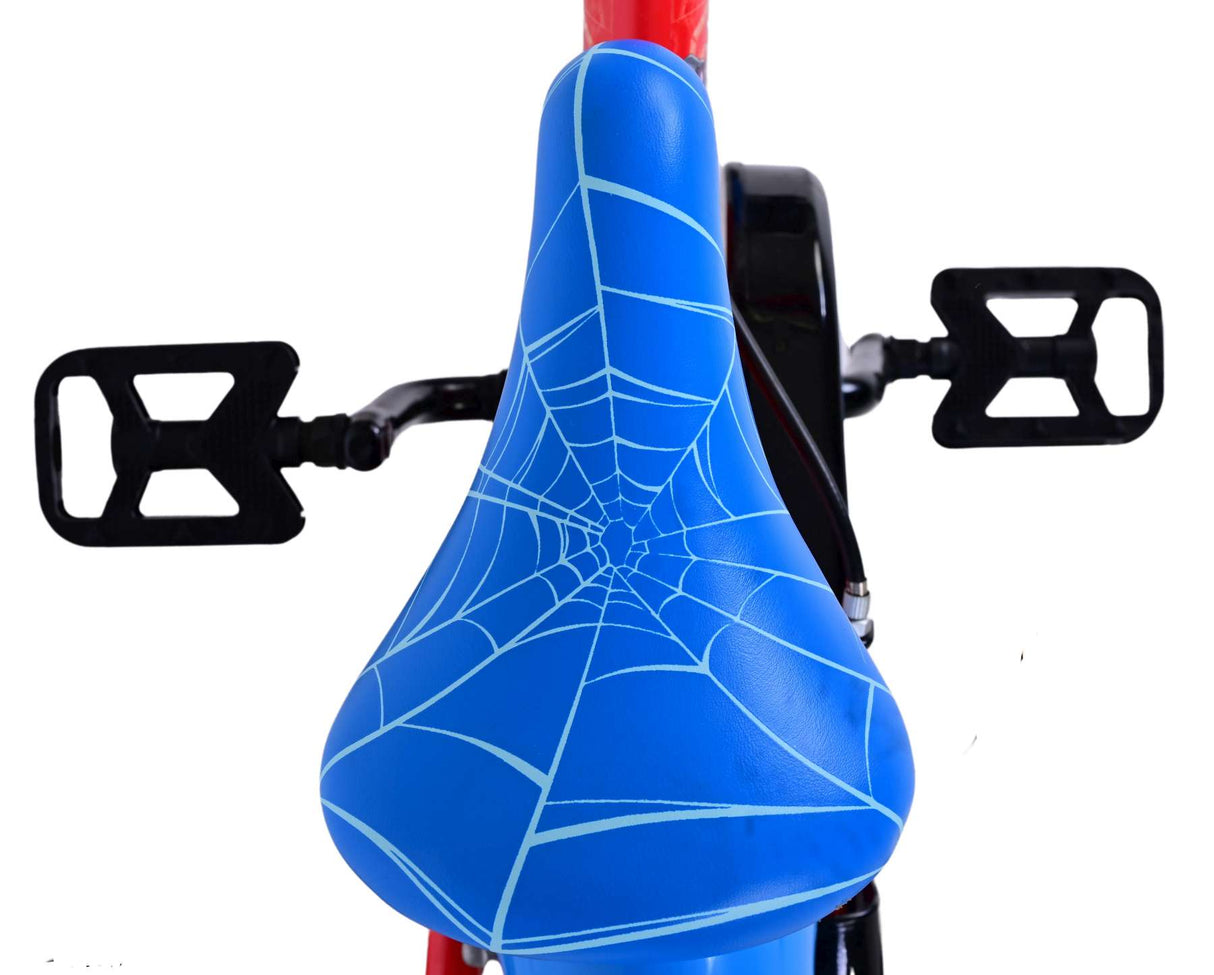 Spiderman Ultimate Spider-Mann Kanner Bike Boys 12 Zoll bloe rout zwou Hand Bremsen